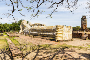 Thailand, Ayutthaya, liegender Buddha im Wat Lokkayasutharam - WPEF00392