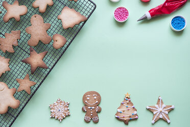 Decorating gingerbread with sugar icing - SKCF00466