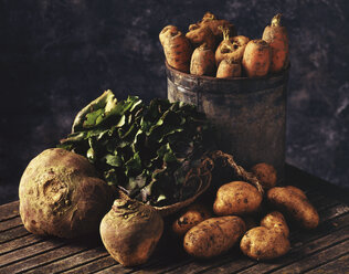 Freshly picked root vegetables - CUF21911