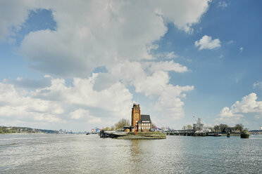 Wachturm-Leuchtturm auf der Elbhalbinsel, Hamburg, Deutschland - CUF23086