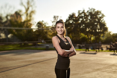 Sportliche Frau, lizenzfreies Stockfoto