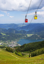 Österreich, Land Salzburg, Salzkammergut, St. Gilgen, Wolfgangsee, Zwoelferhornbahn - WWF04228