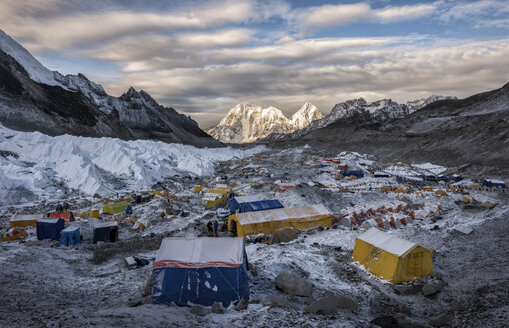 Nepal, Solo Khumbu, Everest, Sagamartha-Nationalpark, Zelten im Basislager - ALRF01265