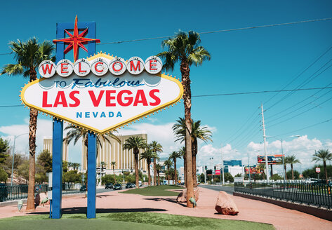 USA, Nevada, Las Vegas, Welcome To Fabulous Las Vegas Nevada Sign - GEMF02059