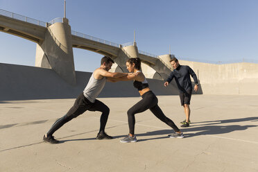 Athletes working out, Van Nuys, California, USA - ISF09403