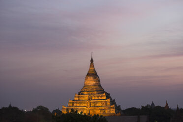 Shwesandaw-Daw-Pagode vor der Morgendämmerung, Bagan, Myanmar - CUF25563