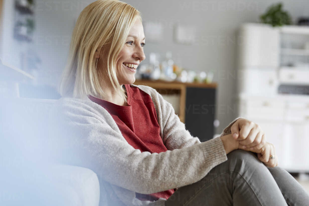 Photo Satisfied Relaxed Woman Resting Home Stock Photo 1059623708, Shutterstock