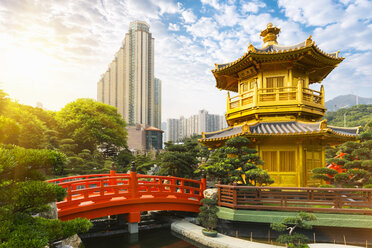 Pagode und Pavillon, Nan Lian Garden, Diamond Hill, Hongkong, China - CUF28276