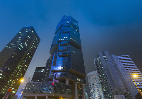 Central Hong Kong financial district, Hong Kong, China stock photo
