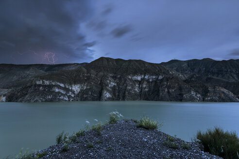 Europe, Turkey, Erzurum, Uzundere, Tortum Dam, lightning - FPF00168