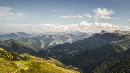 View of landscape, Saint-Michel, Pyrenees, France (Near the Spanish-French border) - CUF28471