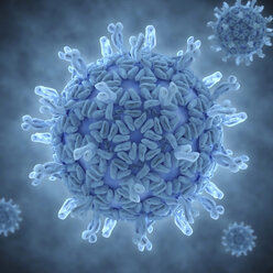 Illustration of a rotavirus virion - CUF29021