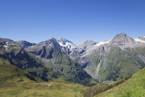 Österreich, Nationalpark Hohe Tauern, Großglockner Hochalpenstraße, Fuscher Tal, lizenzfreies Stockfoto