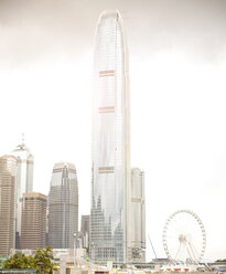Aussichtsrad und zentrale Skyline, Hongkong, China - CUF30462