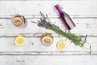 Homemade lavender lemonade with lemon, lavender sirup - LVF07088