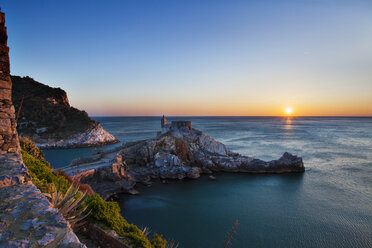 Sunset over sea at Porto Venere, Italy - CUF31362