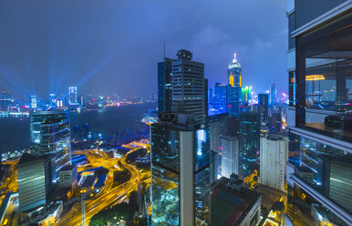 Zentrales Finanzviertel von Hongkong und Victoria-Hafen, Hongkong, China - ISF10005