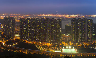 Tung Chung Wohngebäude und Flughafen Hongkong, Hongkong, China - ISF10013