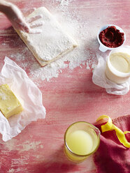 Butter, pastry, flour, lemon juice - ISF10376