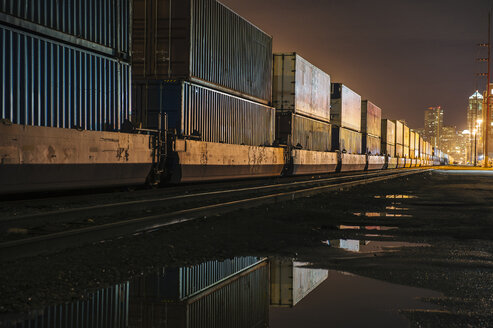 Container am Puget Sound, Seattle, USA - ISF10639