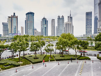 Financial district, Pudong, Shanghai, China - ISF10759