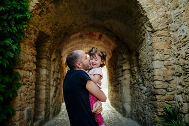 Father kissing his daughter - GEMF02086