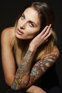 Tattooed Woman Royalty-Free Stock Photo