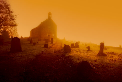 United Kingdom, Scotland, Fife, graveyard, conceptual apocalyptic - SMAF01026