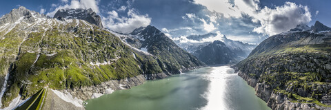 Schweiz, Kanton Uri, Goeschenen, Goescheneralpsee, lizenzfreies Stockfoto