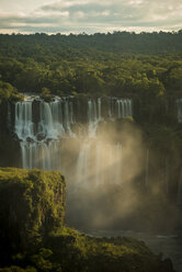Blick auf die Iguazu-Wasserfälle und den Wald, Parana, Brasilien - CUF35663