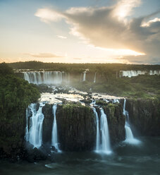 Elevated view of Iguazu falls, Parana, Brazil - CUF35664