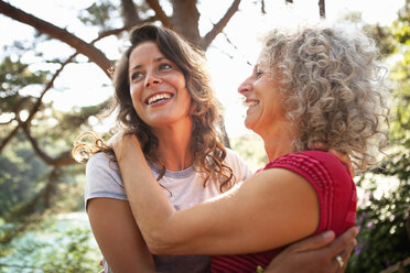 Mother and daughter enjoying nature - CUF35786