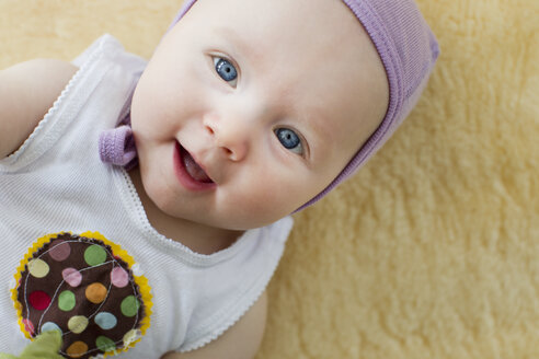 Portrait of baby girl with blue eyes - CUF36761