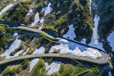 Switzerland, Canton of Uri, Aerial view of Susten Pass - STSF01683