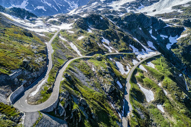 Switzerland, Canton of Uri, Aerial view of Susten Pass - STSF01684