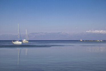 Griechenland, Peloponnes, Messenien, Koroni, Segelboote - MAMF00117