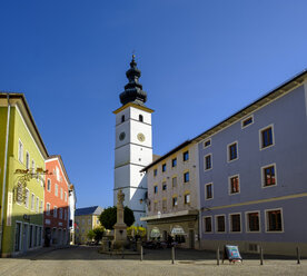 Germany, Bavaria, Upper Bavaria, Chiemgau, Rupertiwinkel, Waging am See, Parish Church St. Martin - LBF01979