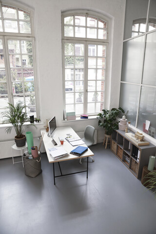 Interior of a business loft office stock photo