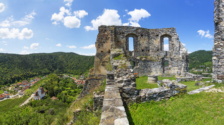 Österreich, Niederösterreich, Wachau, Kremstal, Senftenberg, Burgruine Senftenberg - WWF04235