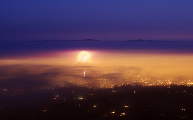 4th July fireworks, Santa Barbara, California, USA - ISF15752