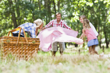 Familie beim Picknick im Park - CUF39304