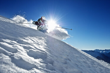 Man skiing, Verbier, Switzerland - CUF40380