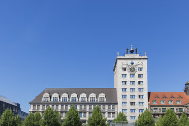 Deutschland, Leipzig, Blick auf das Krochhochhaus - GWF05576