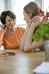 Mother and daughter talking - CUF40771
