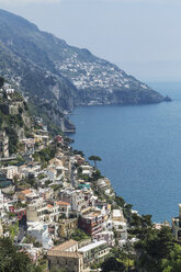 Houses on hillside, Positano, Amalfi Peninsula, Campania, Italy - CUF42119