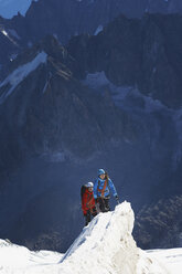 Bergsteiger auf dem Berg, Chamonix, Hochsavoyen, Frankreich - CUF42364