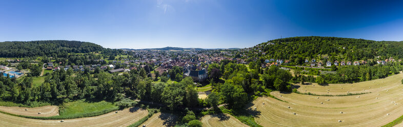 Deutschland, Hessen, Wetterau, Budingen mit Schloss Budingen - AMF05827