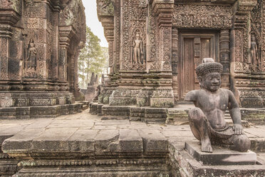Ruinen des Banteay Srei-Tempels, Angkor Wat-Komplex, Kambodscha - CUF43305