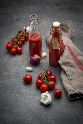 Homemade tomato ketchup stock photo