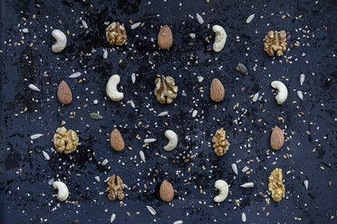 Arrangement of various nuts and seeds - AFVF00823